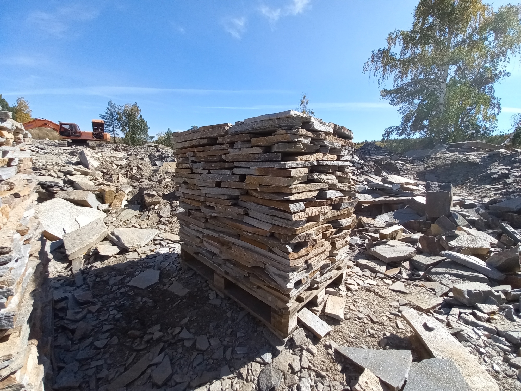 Плитняк златолит серебристый для мощения на бетон купить в Республике Северная Осетия