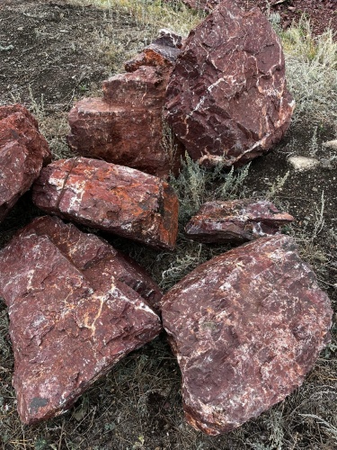 Ландшафтные глыбы красно-фиолетовые 200-1000 килограмм купить в Республике Северная Осетия