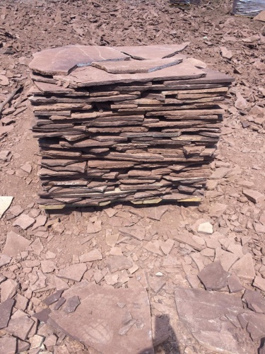 Плитняк лемезит бордовый для цоколя 1,5-2 см купить в Республике Северная Осетия