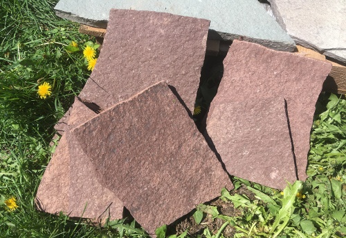 Плитняк лемезит бордовый для цоколя 1,5-2 см купить в Республике Северная Осетия