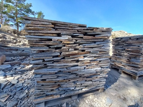 Плитняк златолит серебристый для фасада купить в Республике Северная Осетия