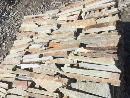 Горбушка златолит золотистый для облицовки купить в Республике Северная Осетия