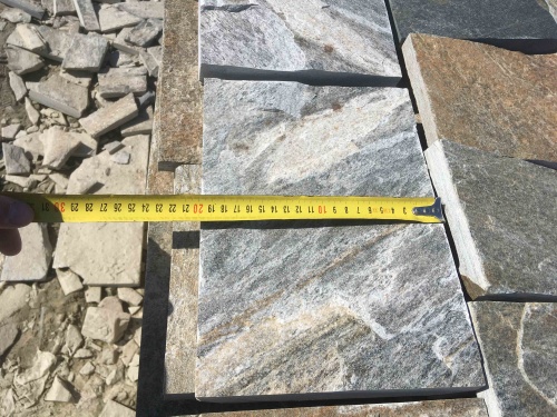 Плитка пилёная златолит Уральский для цоколя, отмостки купить в Республике Северная Осетия