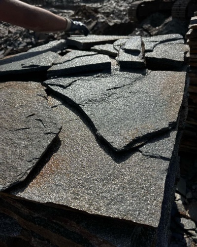 Плитняк златолит серебристый для фасада купить в Республике Северная Осетия