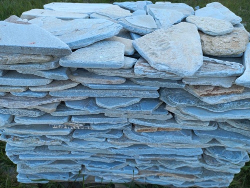 Плитняк златолит зелёный галтованный для цоколя купить в Республике Северная Осетия